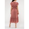 August Sky Women's Empire Waist Midi Dress - 2 of 4