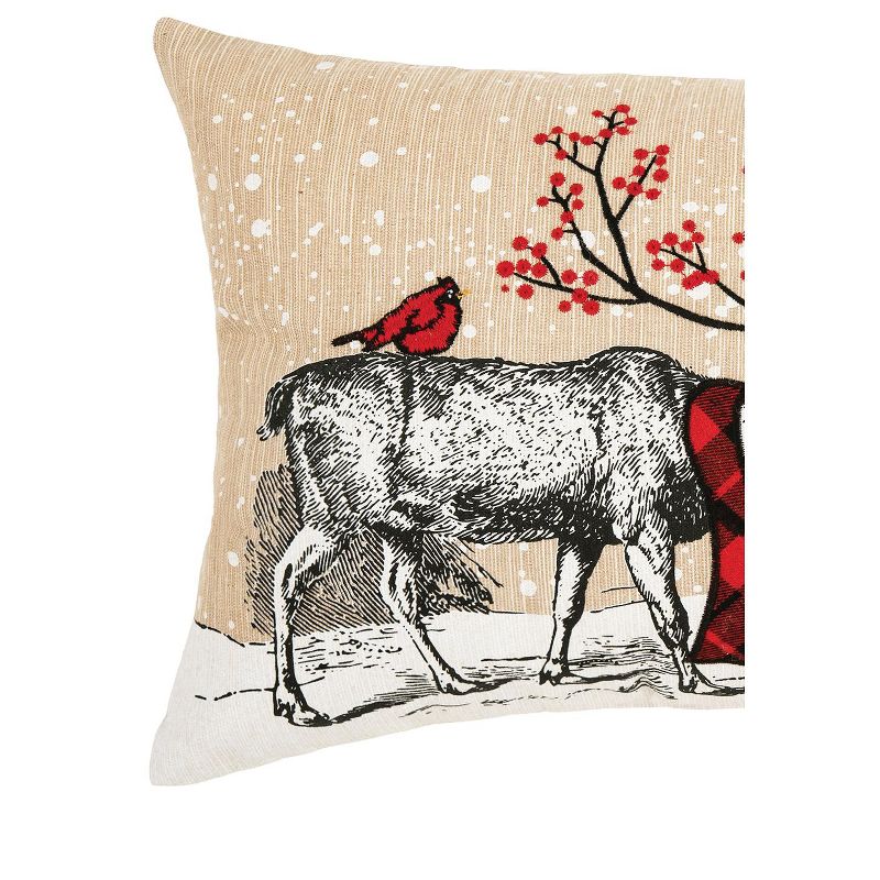 C&F Home 13" x 18" Deer Embroidered and Printed Throw Pillow, 2 of 5