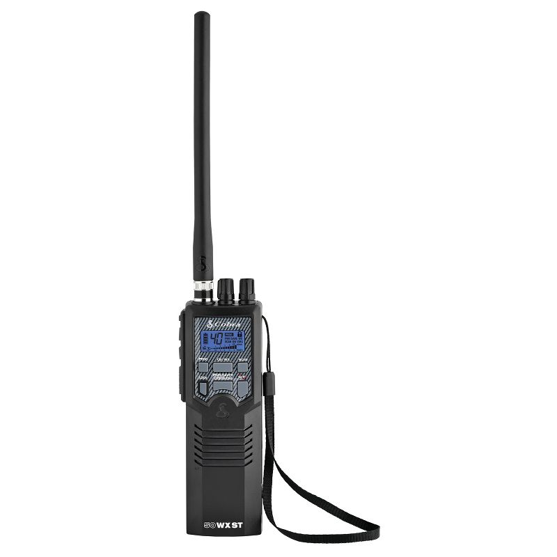 Cobra 40-Channel Handheld CB Radio, HH 50 WX ST, 1 of 10