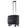 American Green Travel Jefferson Carry-On Spinner Briefcase Laptop Bags Black - 2 of 4