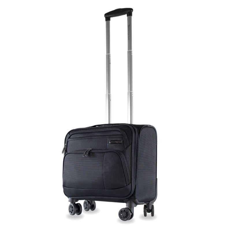 American Green Travel Jefferson Carry-On Spinner Briefcase Laptop Bags Black, 2 of 11