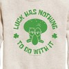 Boys' - SpongeBob Squarepants - Squidward Luck Graphic Long Sleeve Fleece Sweatshirt - 2 of 4