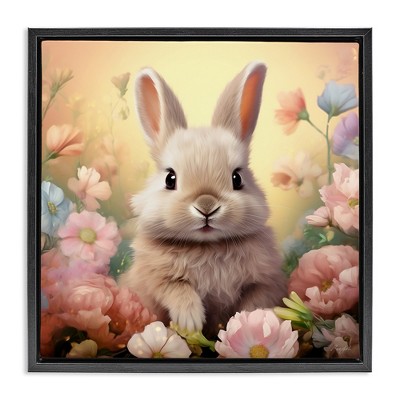 Stupell Industries Bunny in Meadow, 18" x 18"