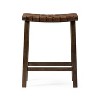 Maven Lane Noah High Back Vegan Leather Counter Height Bar Stool - 3 of 4