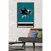 Trends International NHL San Jose Sharks - Logo 21 Framed Wall Poster Prints - 2 of 4