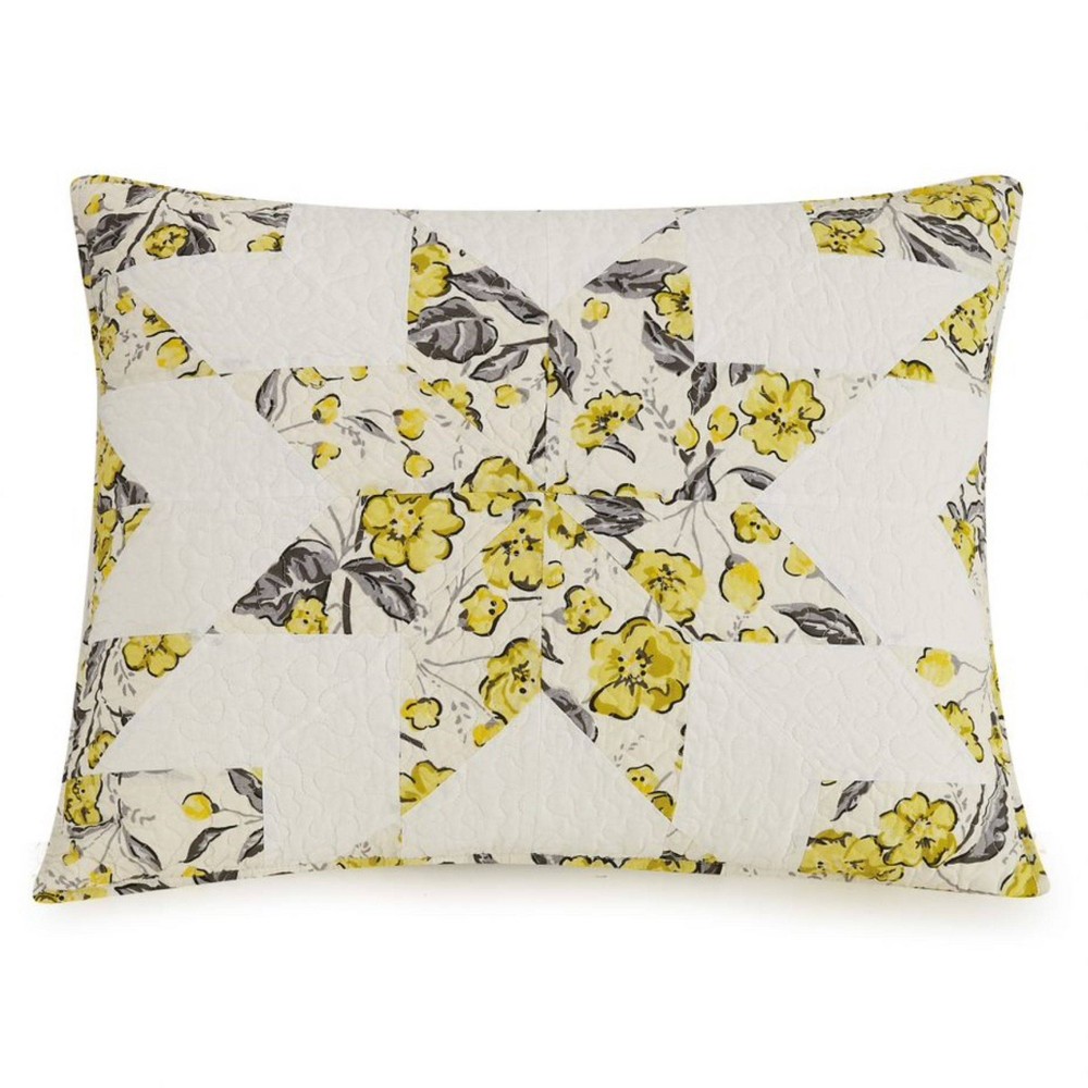 Photos - Pillowcase Vera Bradley Standard Hummingbird Blooms Star Pillow Sham Yellow  