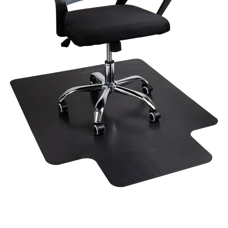 Mind Reader 47.5&#34;x35.5&#34; Office Chair Mat Set of 2 Black, 3 of 10
