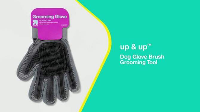 Dog Glove Brush Grooming Tool - up &#38; up&#8482;, 2 of 5, play video