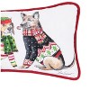 C&F Home 6" x 12" 3 Dogs Wearing Winter Christmas Sweaters and Scarves Printed Small Petite Accent Throw Pillow - 3 of 4