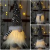 3pcs Cute Decorations, Christmas Glitter and Lamp Rudolf Doll, Christmas Decorations, Christmas Glowing Faceless Doll Decorations Window Decorations - 4 of 4