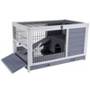 FURNIinspire Wooden Rabbit Hutch Indoor Bunny House for Small Animals with Put Out Tray ,35.5"*21"*21" - 3 of 4
