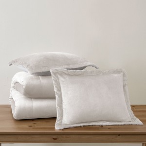 Swift Home | Reversible Micromink and Faux Shearling 3-Piece Fall/Winter Comforter Set - 1 of 4