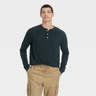 Men's Long Sleeve Jersey Henley Shirt - Goodfellow & Co™