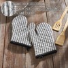 Sawyer Mill Black Ticking Stripe Oven Mitt Set of 2 - 3 of 4