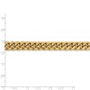 Black Bow Jewelry Men's 9.3mm 14k Yellow Gold Hollow Miami Cuban (Curb) Chain Bracelet - 4 of 4