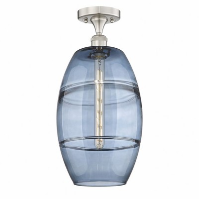 Vaz - 1 Light Semi-Flush Mount In Industrial Style-18.63 Inches Tall and 10 Inches Wide