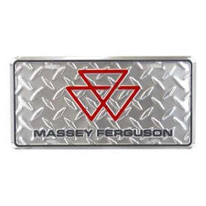 Massey Ferguson Aluminum Diamond Embossed License Plate 96124 - 1 of 1