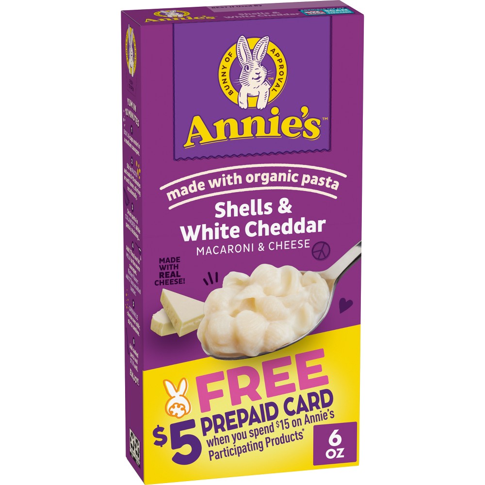 UPC 013562000043 product image for Annie's Shells & White Cheddar Macaroni & Cheese - 6oz | upcitemdb.com