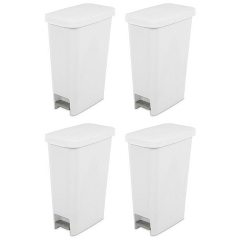 SONGMICS Trash Bags for 4-5.3 Gallon Trash Cans, White / 2