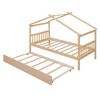 Full/Twin Size Wooden House Bed with Twin Size Trundle 4L - ModernLuxe - 4 of 4