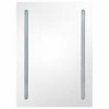 vidaXL Bathroom Cabinet White and Silver Engineered Wood 19.7x5.1x27.6 in - 4 of 4