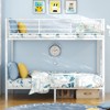 Karl Home Twin over Twin Steel Bunk Bed Frame with 14.8inch Height Guardrail, Bedroom Dorm Room for Kids Adult Children - 3 of 4
