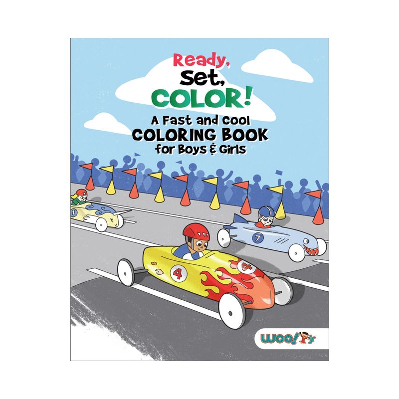Ready, Set, Color! a Fast and Cool Coloring Book for Boys & Girls - (Woo! Jr. Kids Activities Books) by  Woo! Jr Kids Activities (Paperback), 1 of 2