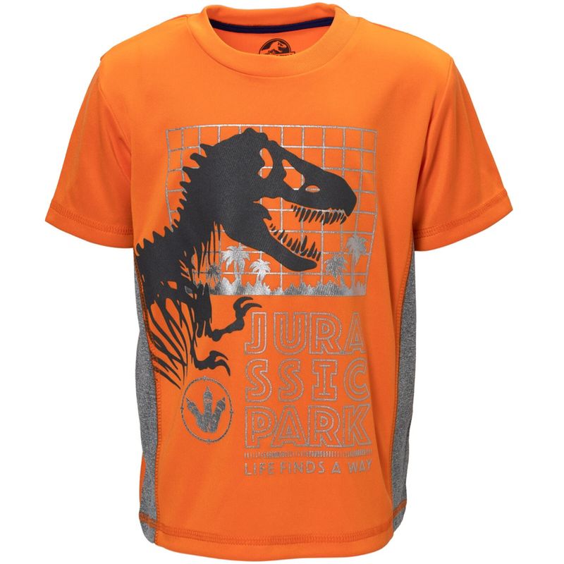 Jurassic World Jurassic Park Blue T-Rex 3 Pack Pullover T-Shirts Toddler, 3 of 8