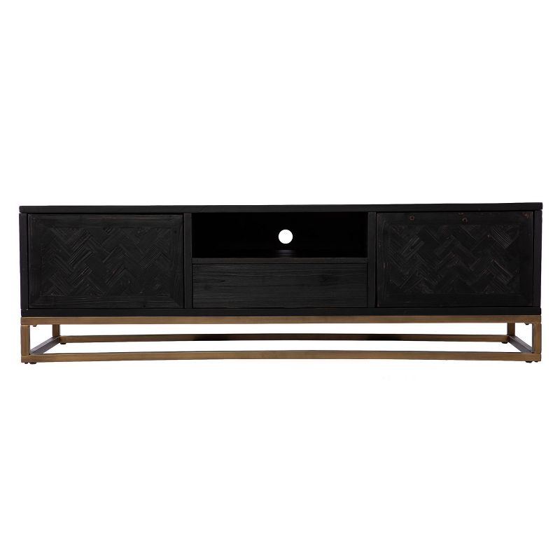 Dogafte Reclaimed Wood TV Stand for TVs up to 63&#34; Black - Aiden Lane, 1 of 12