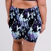 Calypsa Women's Plus Size Chlorine Resistant High Waisted Mid-Thigh Swim Shorts - 2 of 4