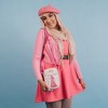 Disney Bag, Crossbody, Princess Aurora Pose Silhouette and Fairy Godmothers, Pink, Vegan Leather - 4 of 4