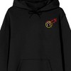 Hot Ones Carrot and Red Pepper Men's Black Double-Sided Hoodie - 2 of 4