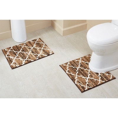 Savio Collection 100% Micro Polyester 2 Piece Bath Rug Set - Better Trends