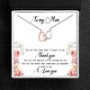 Mom Greeting Card Sterling Silver Linked Hearts Necklace Women Ginger Lyne Collection - 3 of 4