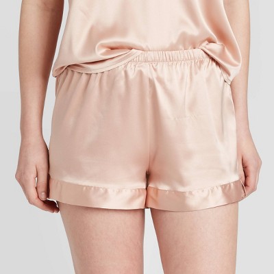 satin pajama shorts