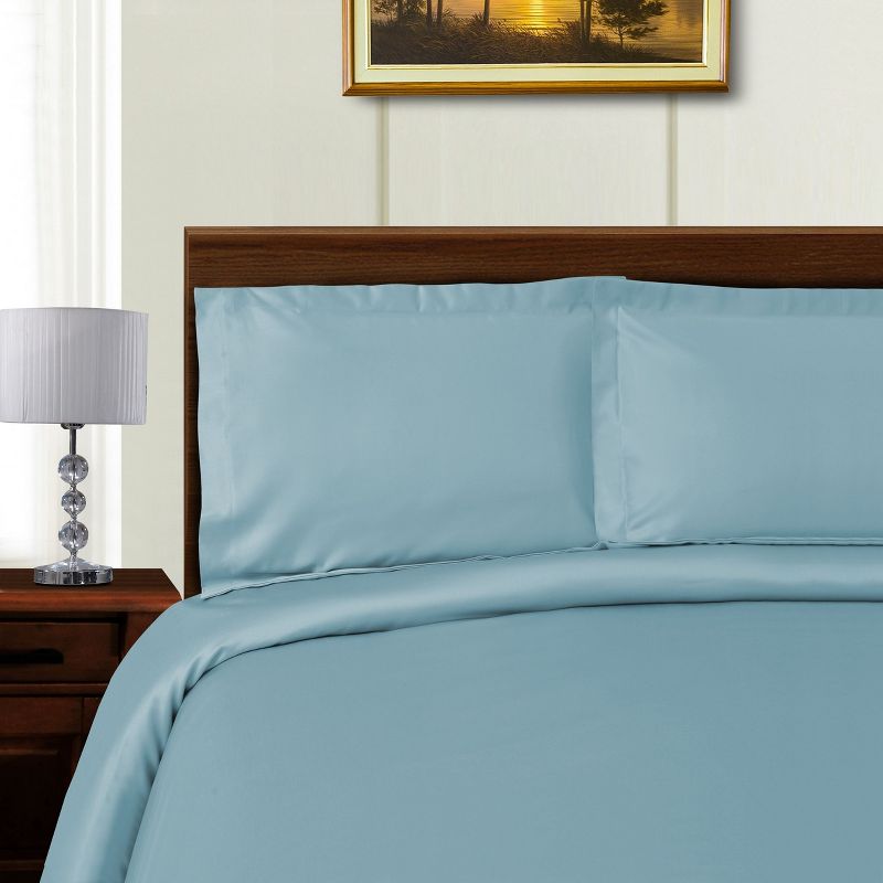 1000 Thread Count Solid Lyocell-Blend Duvet Cover Set by Blue Nile Mills, 1 of 3