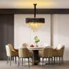 Whizmax Modern New Crystal Chandelier, Black and Gold Glass Lamp, Suitable for Bedroom, Living Room, Study Room - 2 of 4