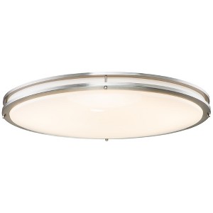C Cattleya Brushed Nickel Integrated LED Flush Mount with Acrylic Shade - 1 of 4