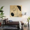 Nadja Abstract Line Art VIII Wood Wall Mural - society6 - 2 of 2