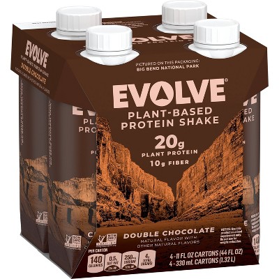 Evolve Plant Based Protein Shake - Chocolate - 11 fl oz/4pk