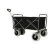 Whisen Two Pieces, Heavy-Duty 500lb Capacity Beach Wagon, Compact 225lb Foldable Utility Cart w/Straps - Black & Orange - 3 of 4