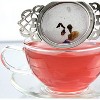Solstice Tea Traders Empress Tea Strainers w/ Drip Bowls, 2pk; Stainless Steel Loose Leaf Tea Strainers/ Tea Bag Coasters - 2 of 4