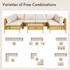 Karl Home Patio 7-Piece PE Wicker Sectional Conversation Set - 4 of 4