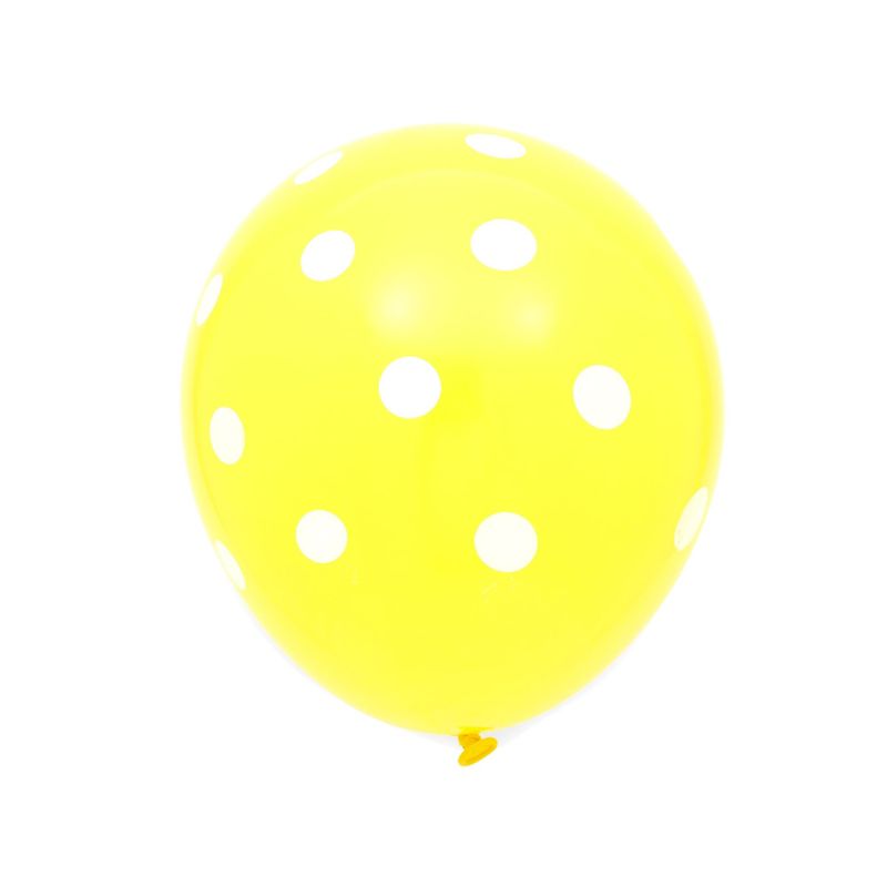 Blue Panda 50 Pack Yellow Polka Dot Balloons for Birthday Party with Gold Weight, String, 3 of 8