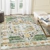 2'x6' Machine Washable Runner Rug, Non-Slip Backing, Vintage Low Pile, Boho Style for Kitchen, Entryway, Laundry Room, Blue - 3 of 4