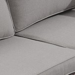 gray cushion/brown wicker