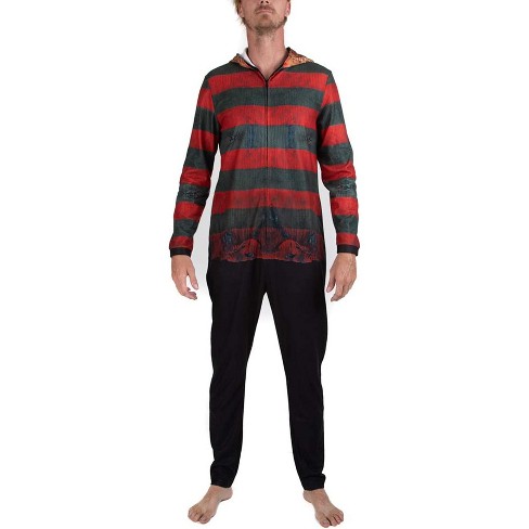 Nightmare on Elm Street Adult Freddy Krueger Union Suit Pajama Unisex (S)