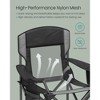 Heavy-Duty Outdoor Folding Chair with Adjustable Armrests, Cup Holder, Cooler Bag, and Storage Bag ¨C 352 lb Capacity, Breathable Nylon Mesh - 4 of 4