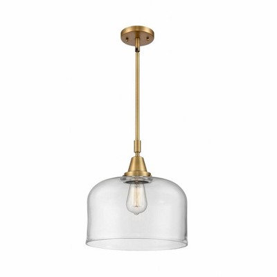 Bell - 1 Light Stem Hung Mini Pendant In Industrial Style-14.13 Inches Tall and 12 Inches Wide