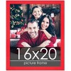 PosterPalooza | Classic Modern Red Picture Frame - UV Acrylic, Foam Board Backing, Hanging Hardware - 2 of 4